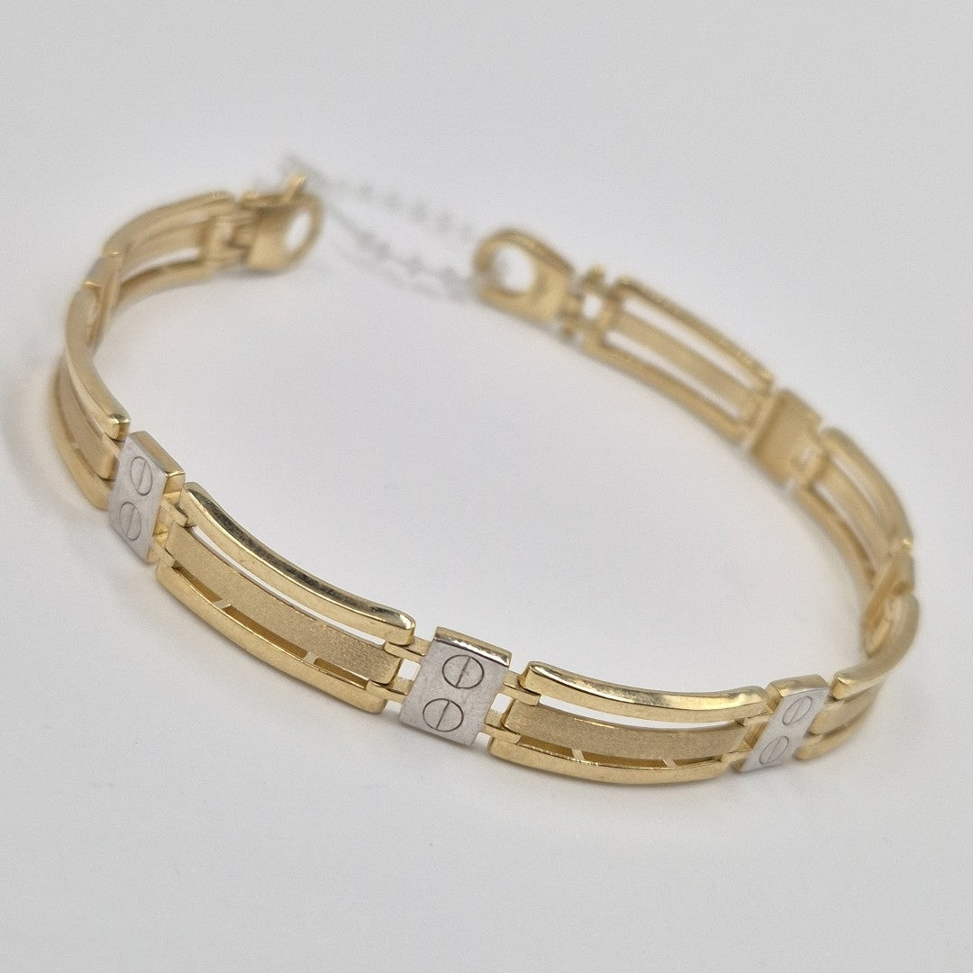 PULSERAS CABALLERO ORO 10K 10.8 (NUEVO)