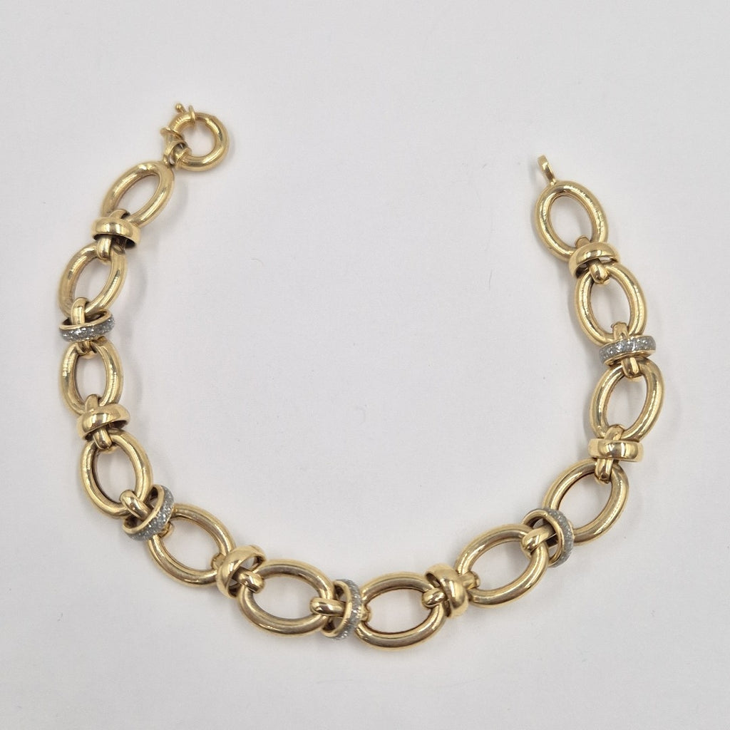 PULSERAS CABALLERO ORO 14K 9.5 (NUEVO)