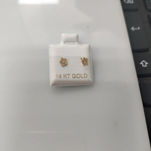 BROQUELES ORO 14K 1 (NUEVO)