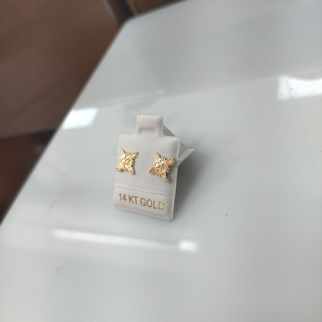 BROQUELES ORO 14K 1 (NUEVO)