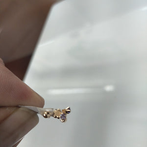 BROQUELES ORO 14K 1 (NUEVO)