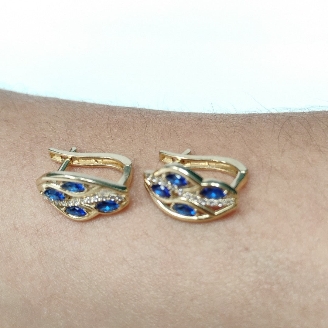 BROQUELES ORO 14K 3.7 (NUEVO)