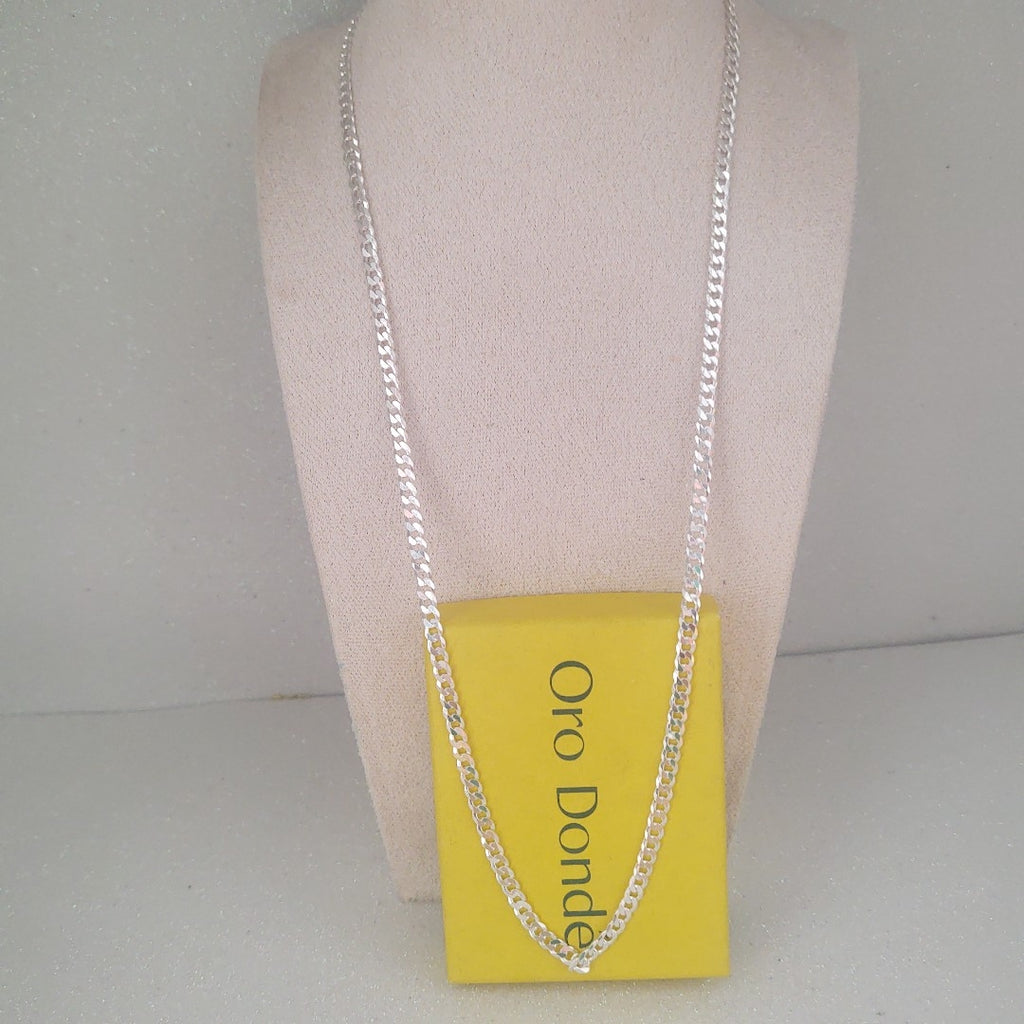 CADENA BARBADA PLATA .925 13.2G (NUEVO)