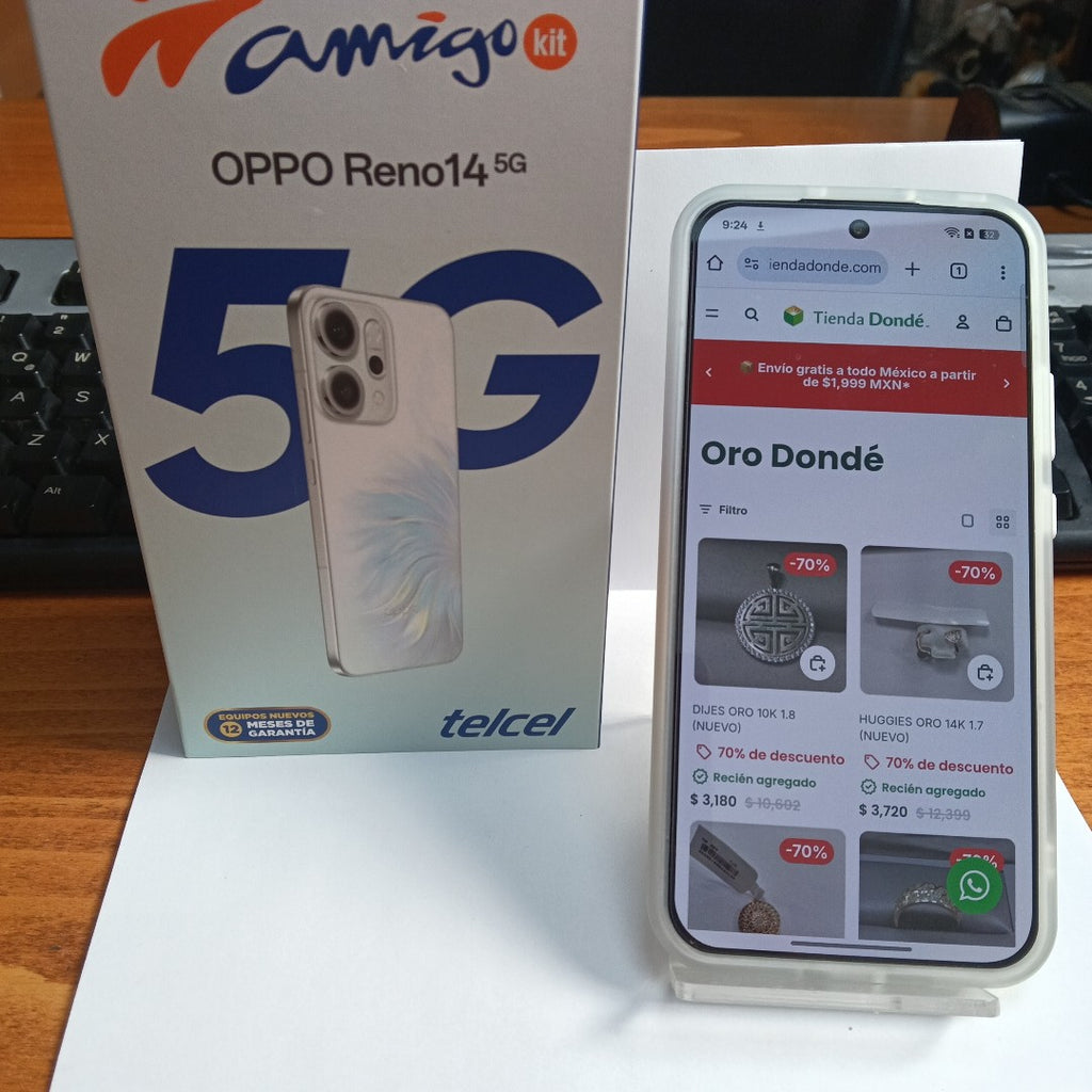 CELULAR OPPO  RENO14 5G CPH2737 (2025) 512 GB 12 GB RAM (SEMINUEVO)
