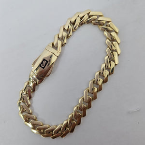 PULSERA MONACO ORO 14K 9 (NUEVO)