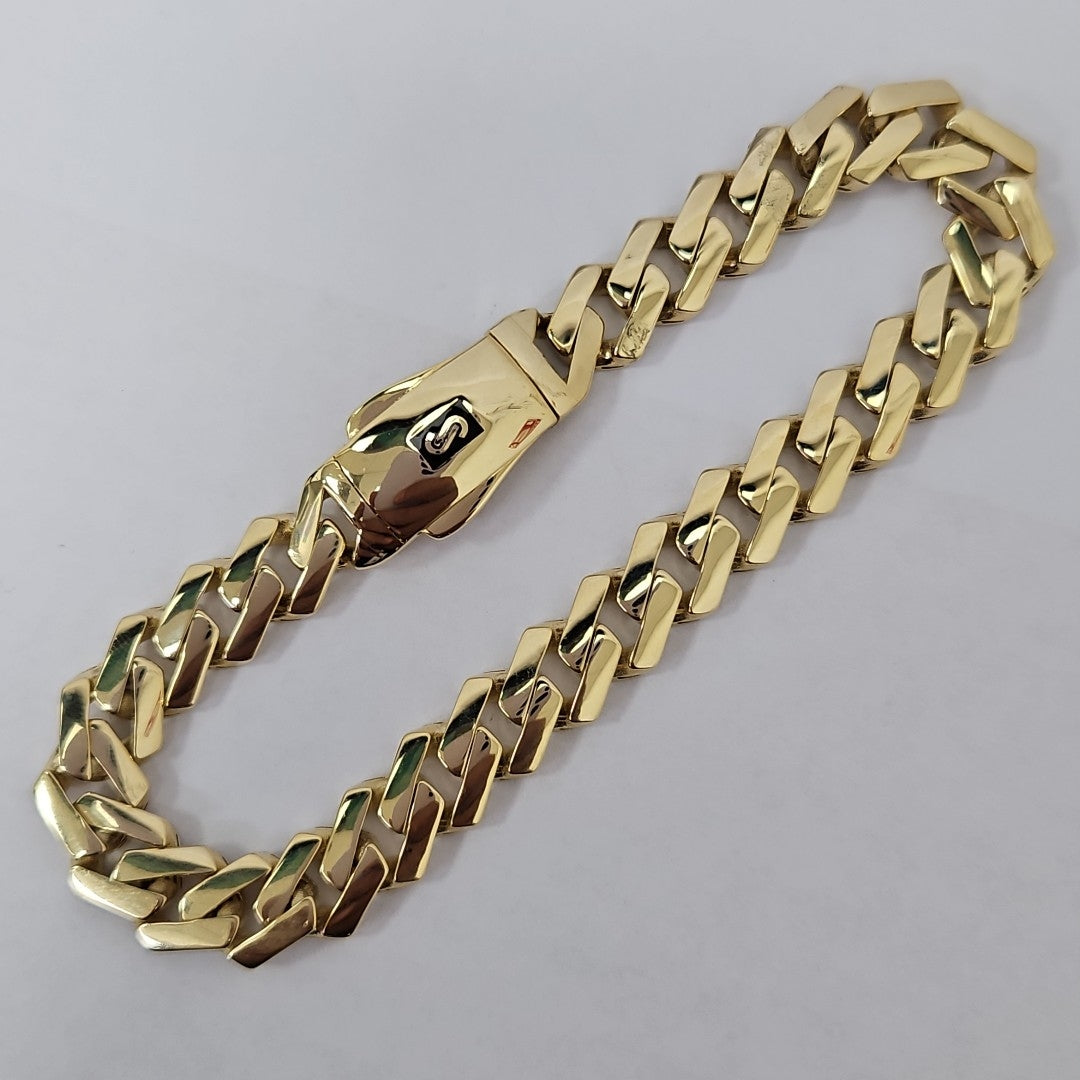 PULSERA CABALLERO MONACO ORO 14K 13.1 (NUEVO)