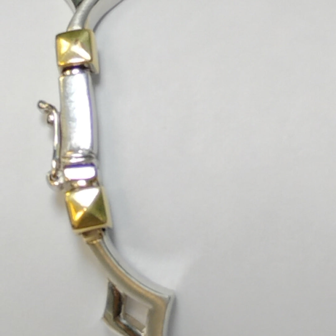 GARGANTILLA. ORO, ORO BLANCO. 14 K 25.8 GRMS (SEMINUEVO)