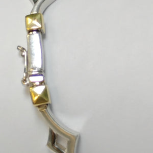 GARGANTILLA. ORO, ORO BLANCO. 14 K 25.8 GRMS (SEMINUEVO)