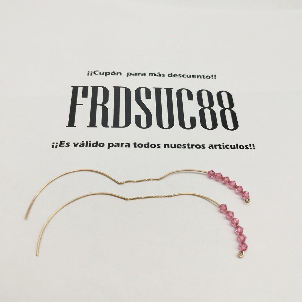 K1 1,90 GRMS 10 K ESPECIFICACIONES COMPLEMENTARIAS ARETES PAR CON PIEDRAS DE COLO (SEMINUEVO)