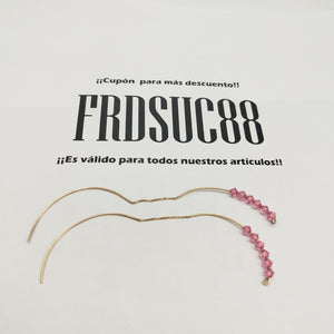 K1 1,90 GRMS 10 K ESPECIFICACIONES COMPLEMENTARIAS ARETES PAR CON PIEDRAS DE COLO (SEMINUEVO)