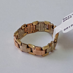 ANILLO ORO,ORO COMBINADO 14 K 3,50 GRMS (SEMINUEVO)