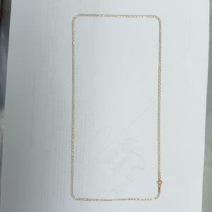 CADENA. ORO, RODIADO 14 K 3 GRMS (SEMINUEVO)