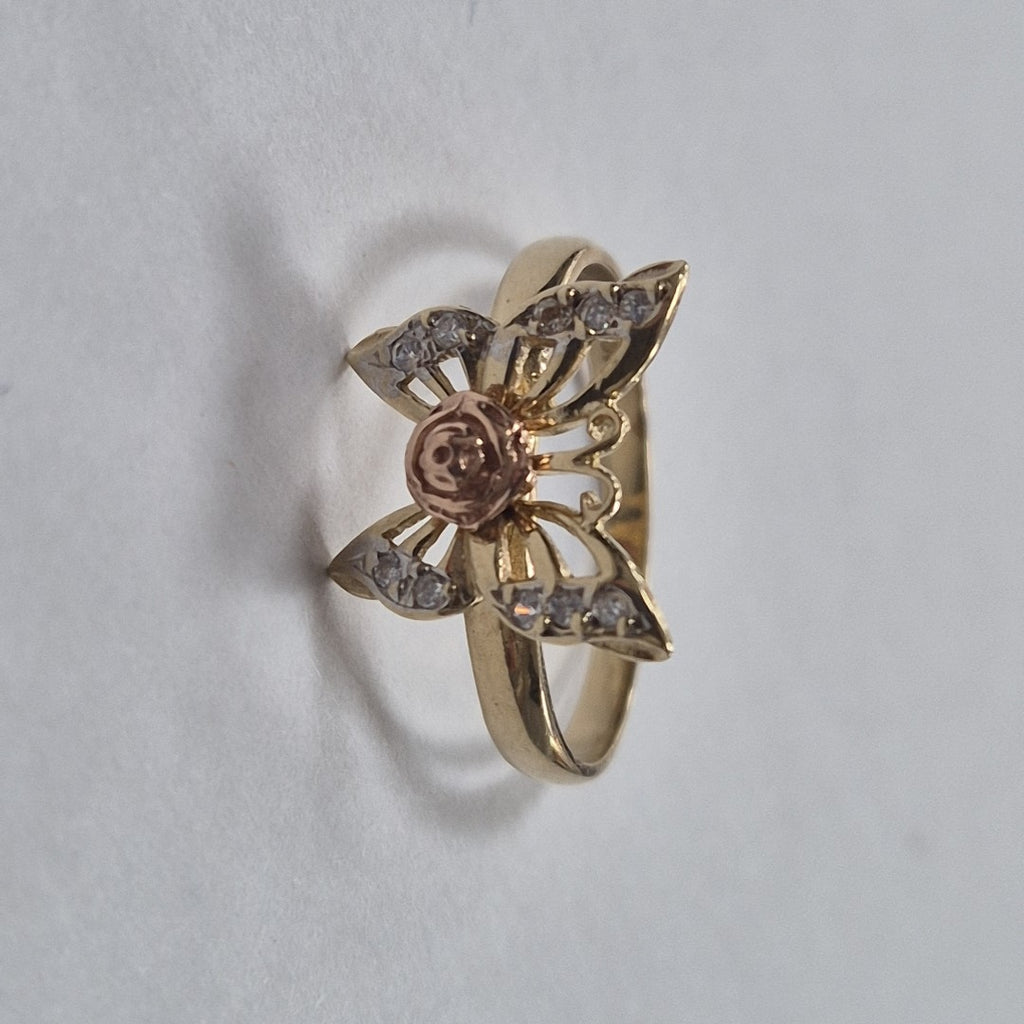 ANILLITO. ORO COMBINADO. 10 K 2.5 GRMS (SEMINUEVO)