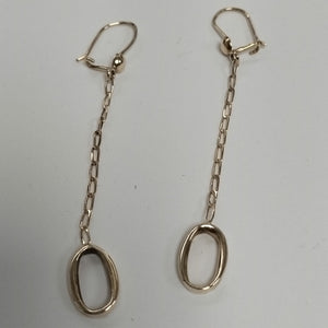 ARETES PAR. ORO. 14 K 2.4 GRMS (SEMINUEVO)