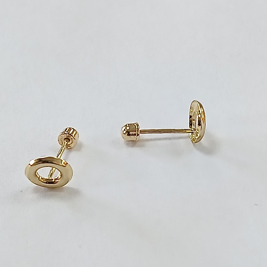 BROQUELES ORO 14K 1 (NUEVO)