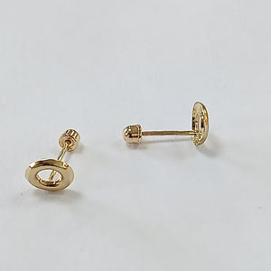 BROQUELES ORO 14K 1 (NUEVO)