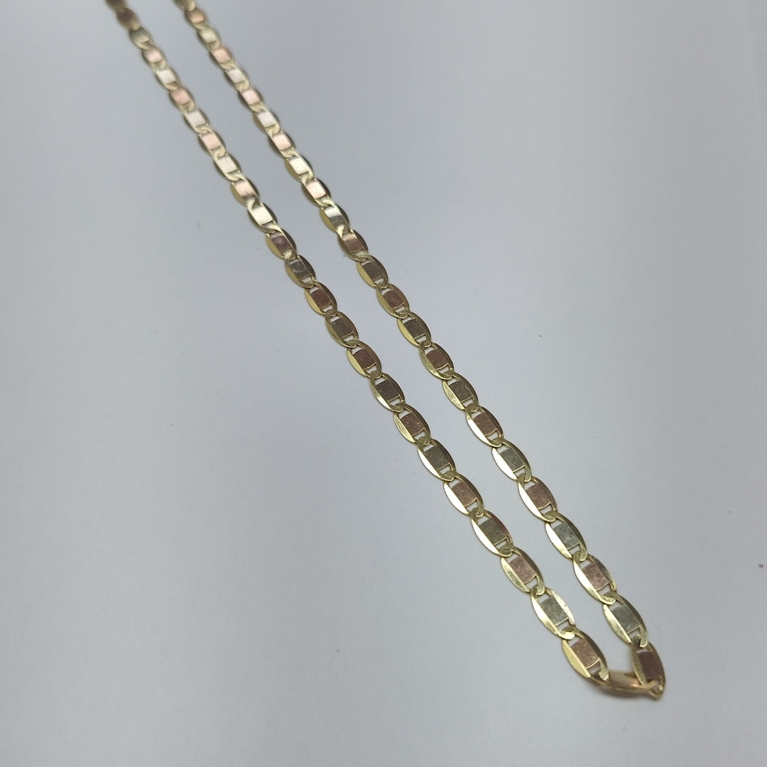 CADENAS VALENTINA/ESPEJO ORO 14K 10 (NUEVO)