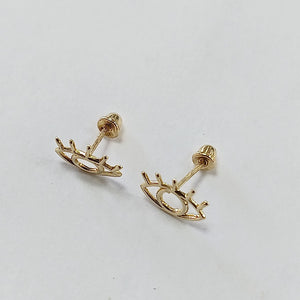 BROQUELES ORO 14K 1 (NUEVO)