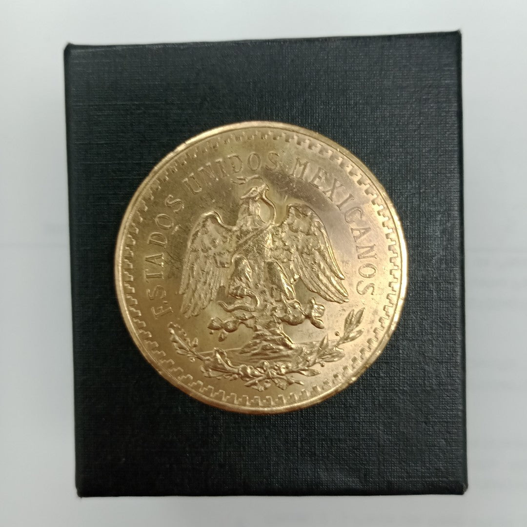 K1 41.6 GRMS 21 K IDENTIFICACIÓN MONEDA NOMINATIVA. MONEDAS PESOS 50 PESOS. (SEMINUEVO)