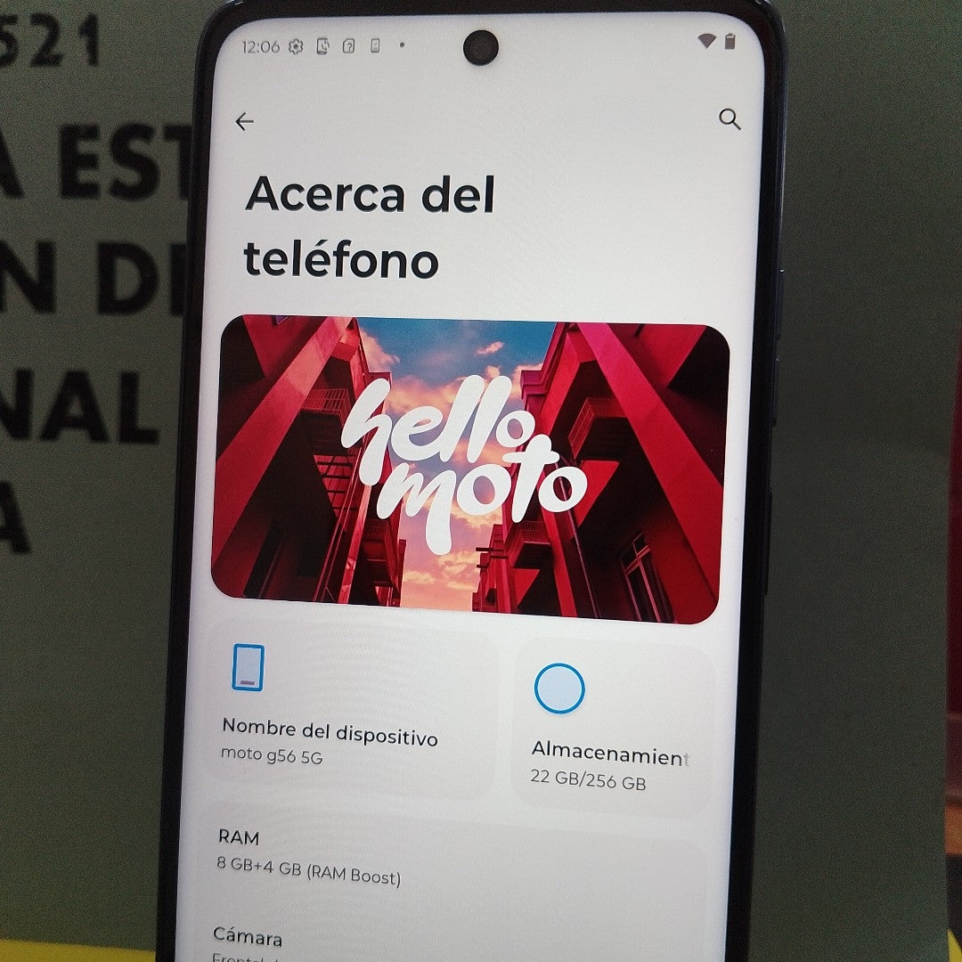 CELULAR MOTOROLA MOTO G56 5G XT2529-1(2025) 256 GB 8 GB RAM (SEMINUEVO)