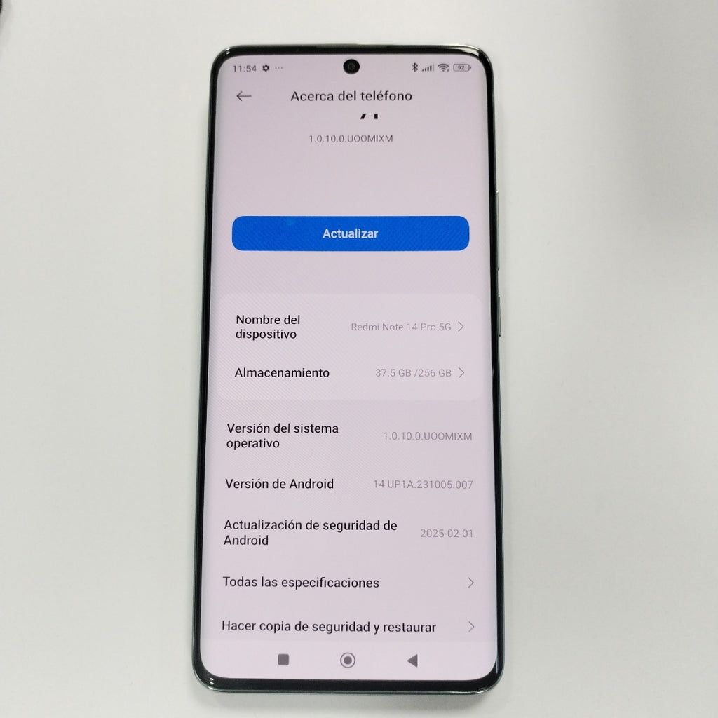 CELULAR XIAOMI REDMI NOTE 14 PRO 5G 24090RA29G (2025) 256 GB 8 GB RAM