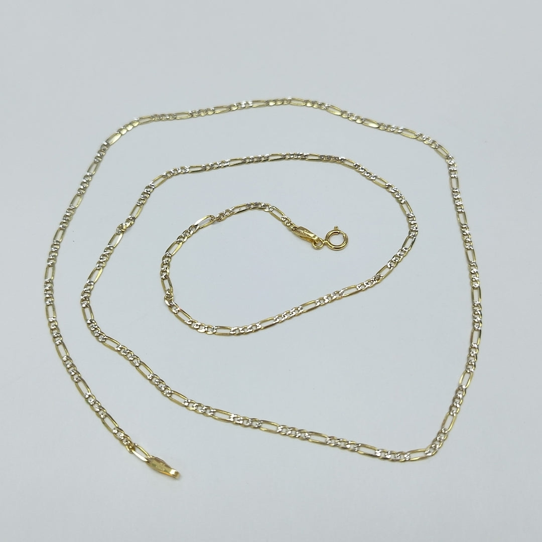 CADENAS CARTIER 3 1 DIAMANTADA ORO 14K 3.2 (NUEVO)