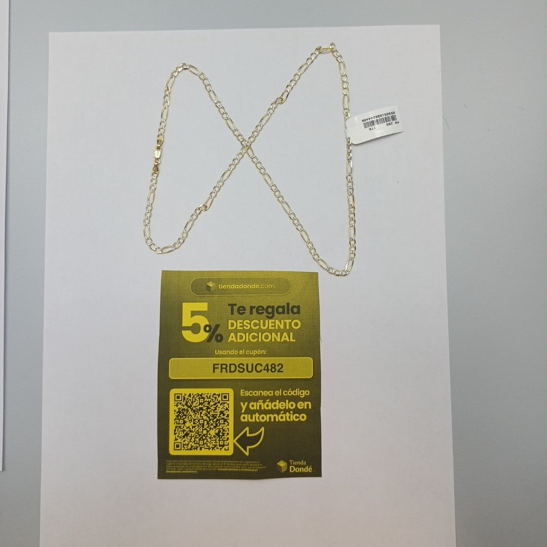 CADENAS CARTIER 3 1 DIAMANTADA ORO 14K 7.3 (NUEVO)