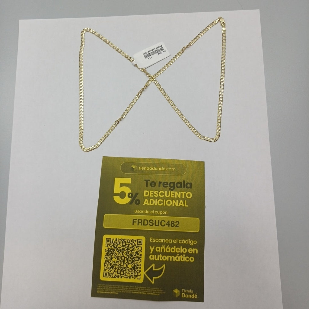 CADENAS BARBADA AMARILLA ORO 14K 6.6 (NUEVO)