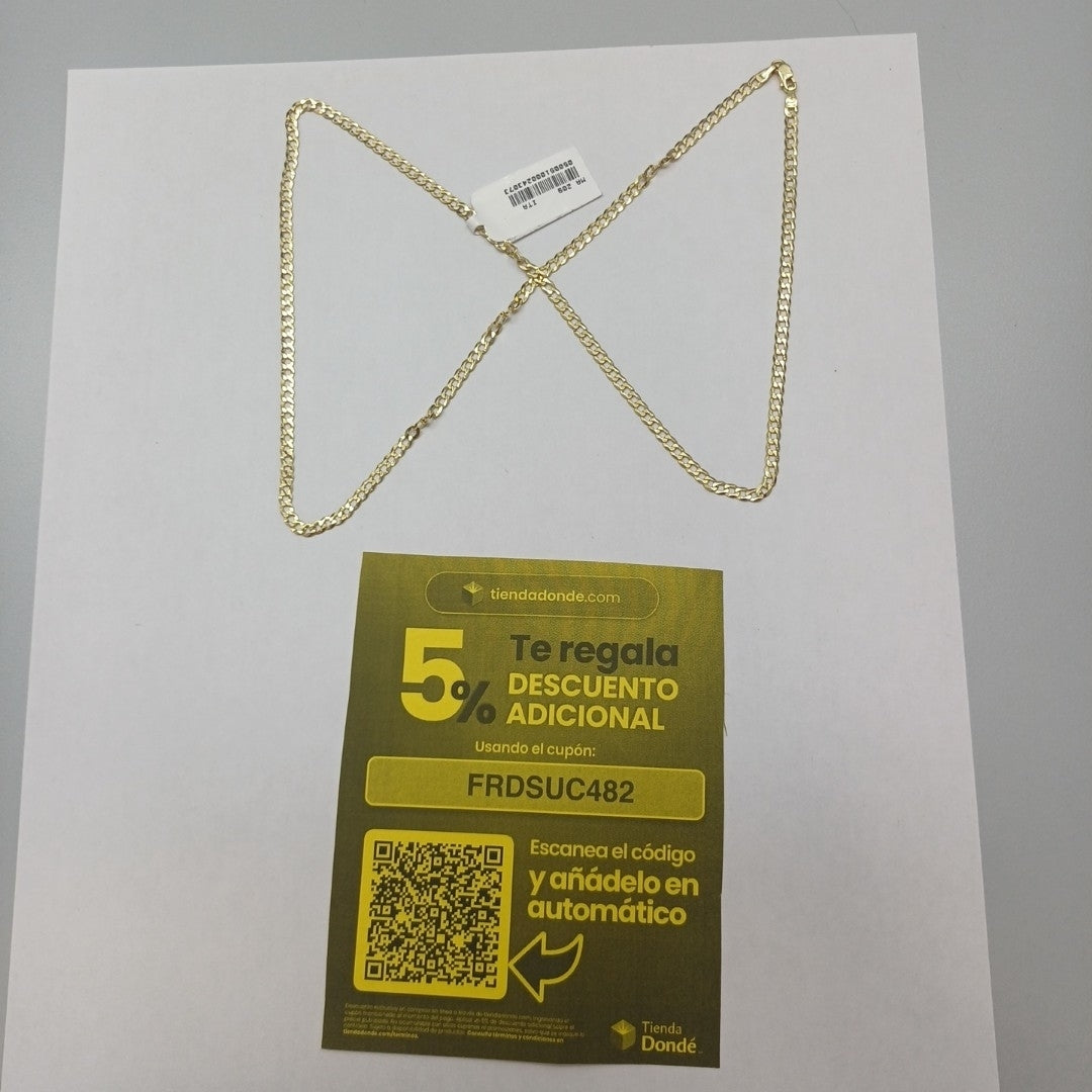CADENAS BARBADA AMARILLA ORO 14K 6.6 (NUEVO)