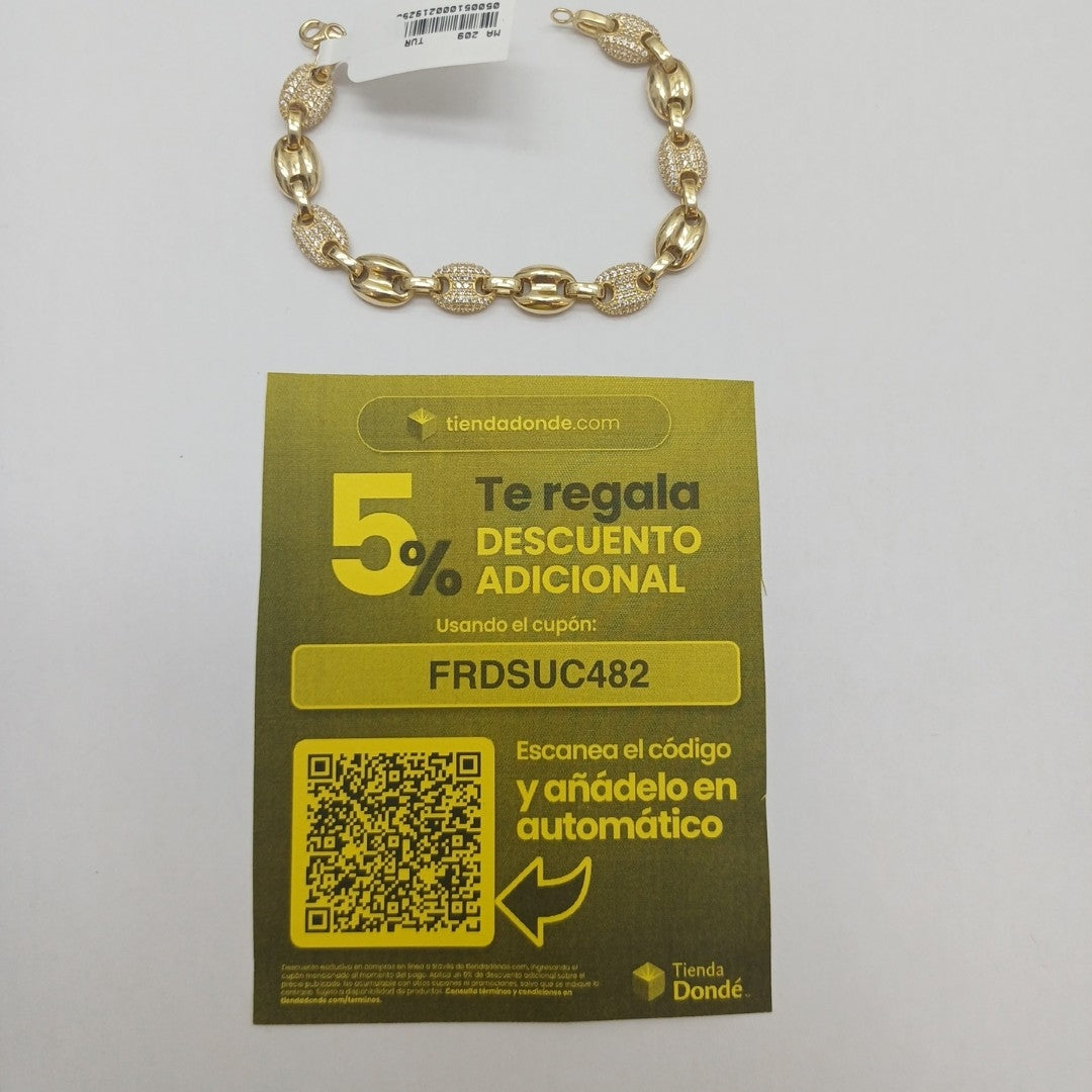 PULSERAS DAMA ORO 14K 12.7 (NUEVO)