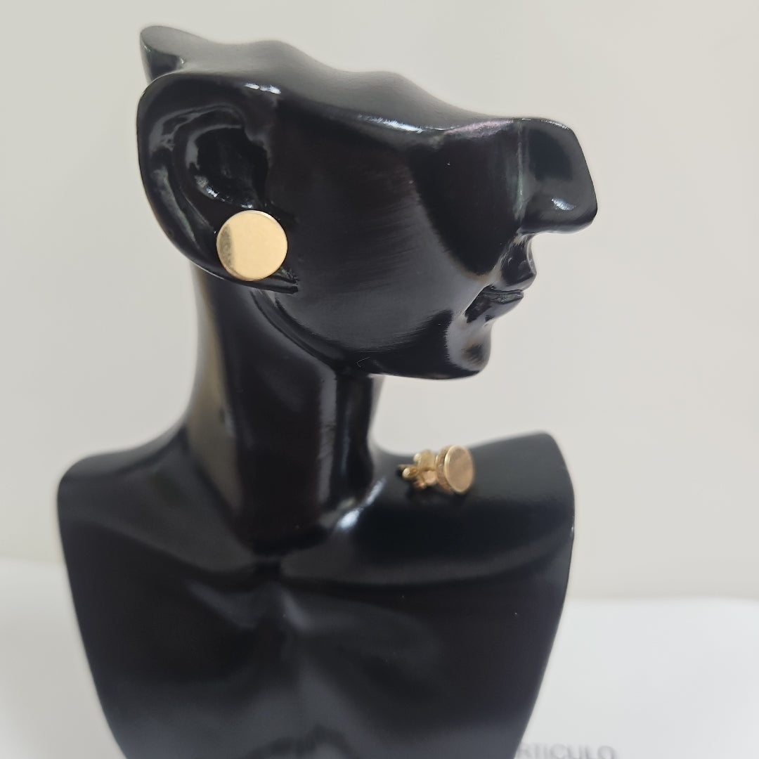 BROQUELES ORO 14K 1.5 (NUEVO)