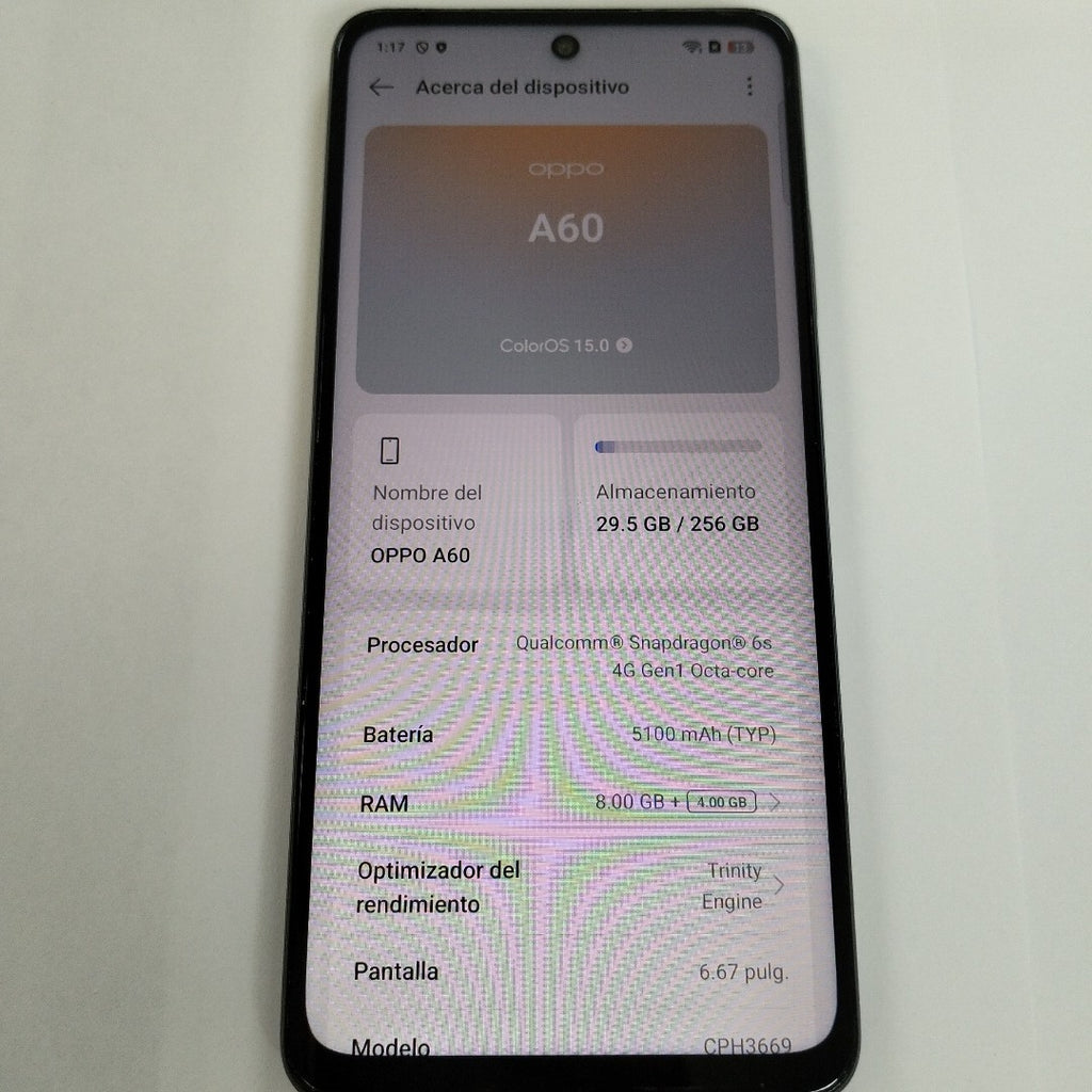 CELULAR OPPO  A60 CPH3669 256 GB 8 GB RAM (SEMINUEVO)
