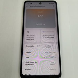 CELULAR OPPO  A60 CPH3669 256 GB 8 GB RAM (SEMINUEVO)