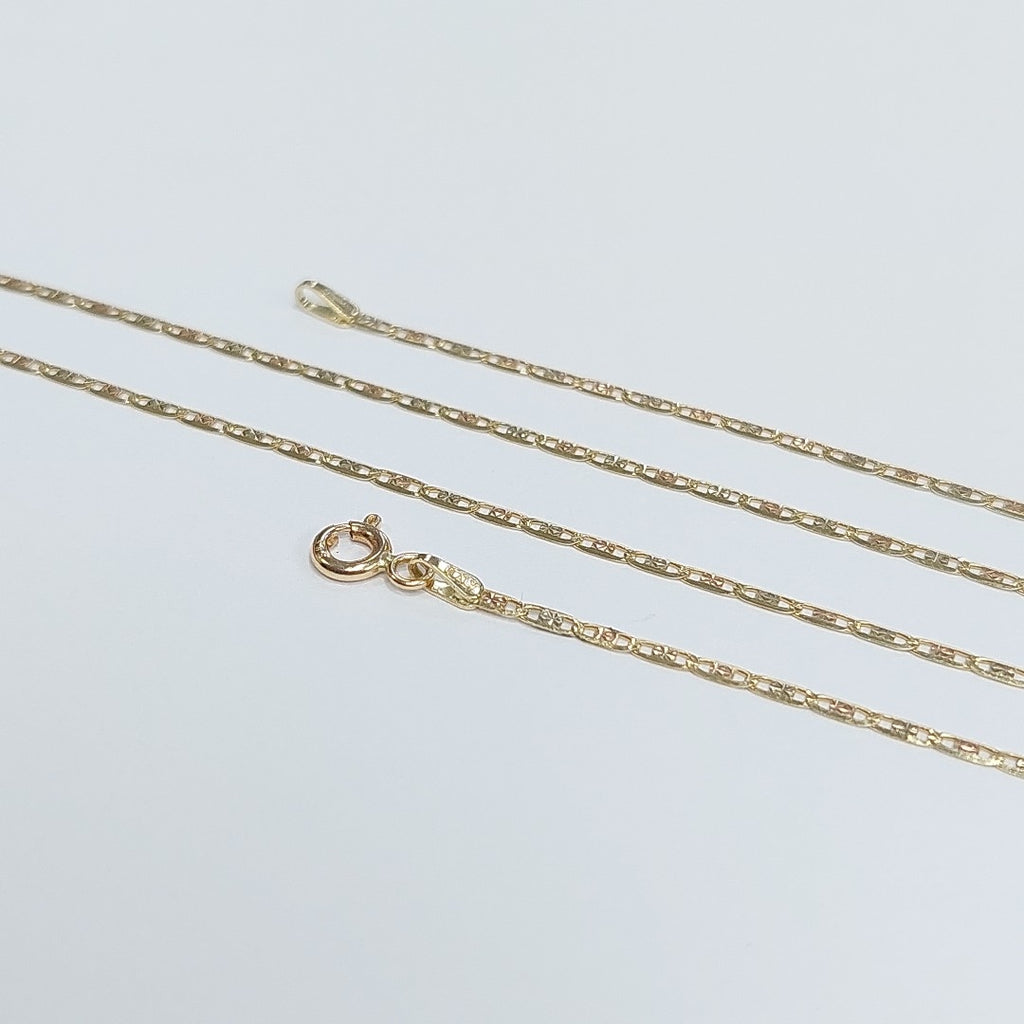 CADENAS VALENTINA/ESPEJO ORO 14K 2.7 (NUEVO)