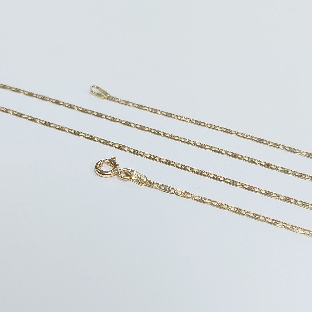 CADENAS VALENTINA/ESPEJO ORO 14K 2.7 (NUEVO)