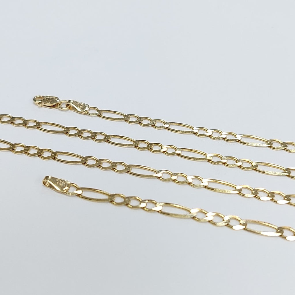 CADENAS CARTIER 3 1 AMARILLA ORO 14K 6.5 (NUEVO)