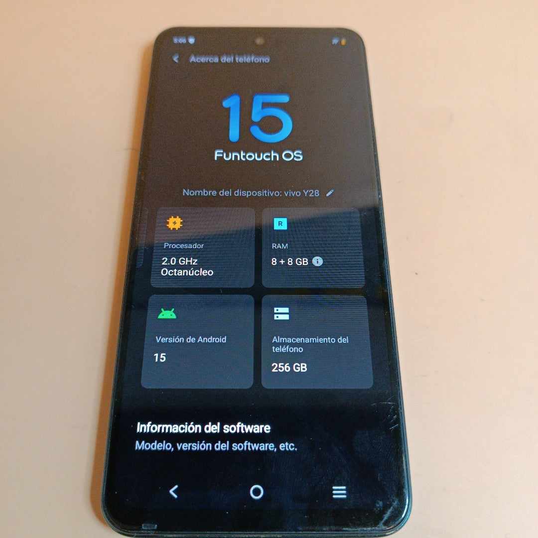 CELULAR VIVO Y28 V2352 256 GB 8 GB RAM (SEMINUEVO)