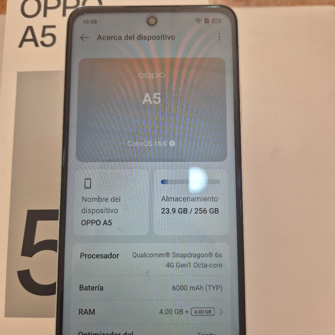 CELULAR OPPO  A5 CPH2727 (2025) 256 GB 4 GB RAM (SEMINUEVO)