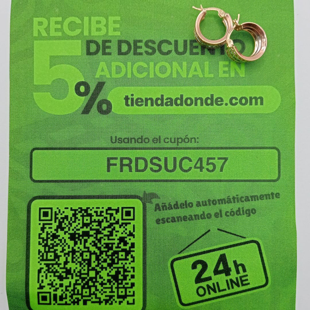 ARRACADAS ORO 14K 2.7 (NUEVO)
