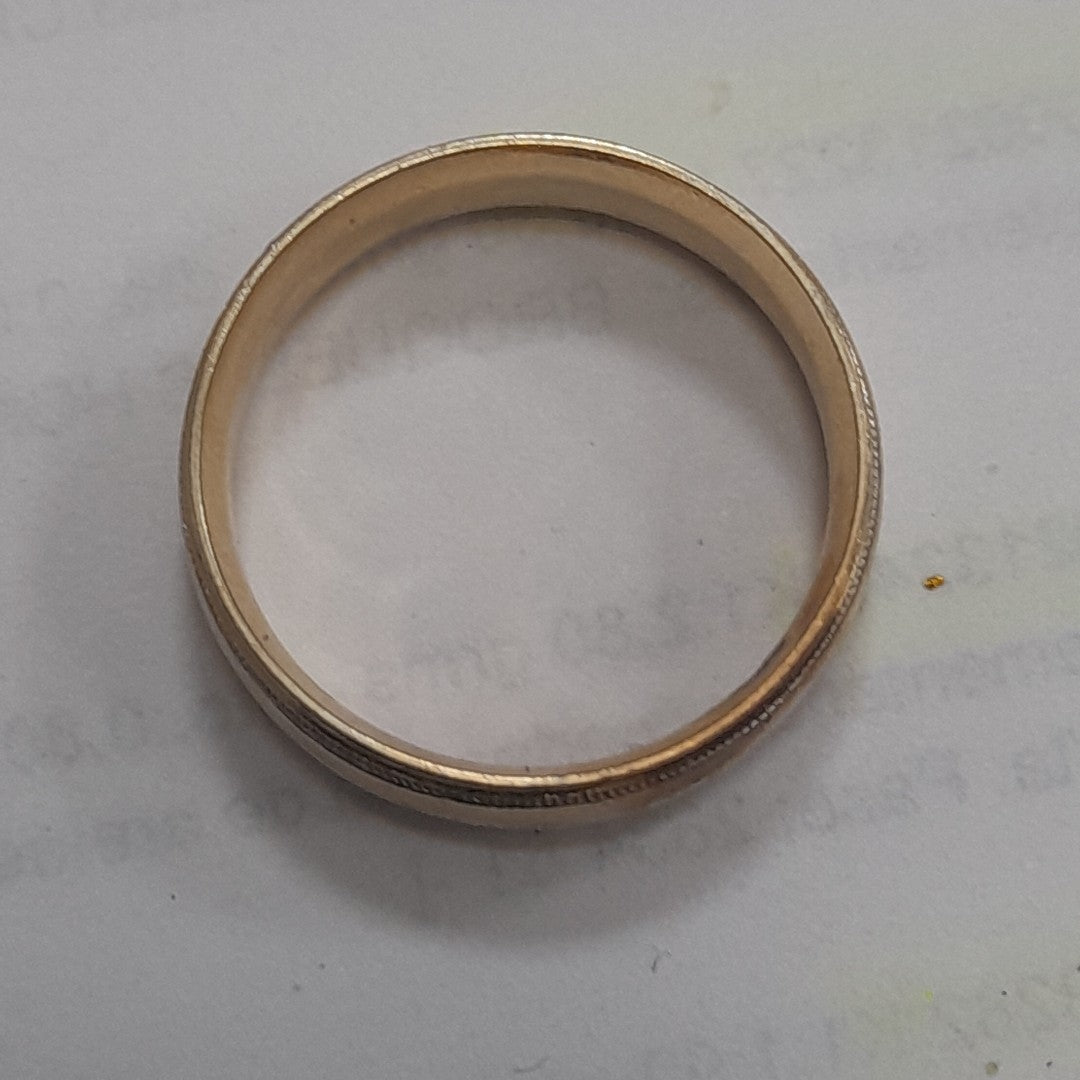 K1 3,40 GRMS 14 K ESPECIFICACIONES COMPLEMENTARIAS ANILLO TIPO ARGOLLA CON GRABA (SEMINUEVO)