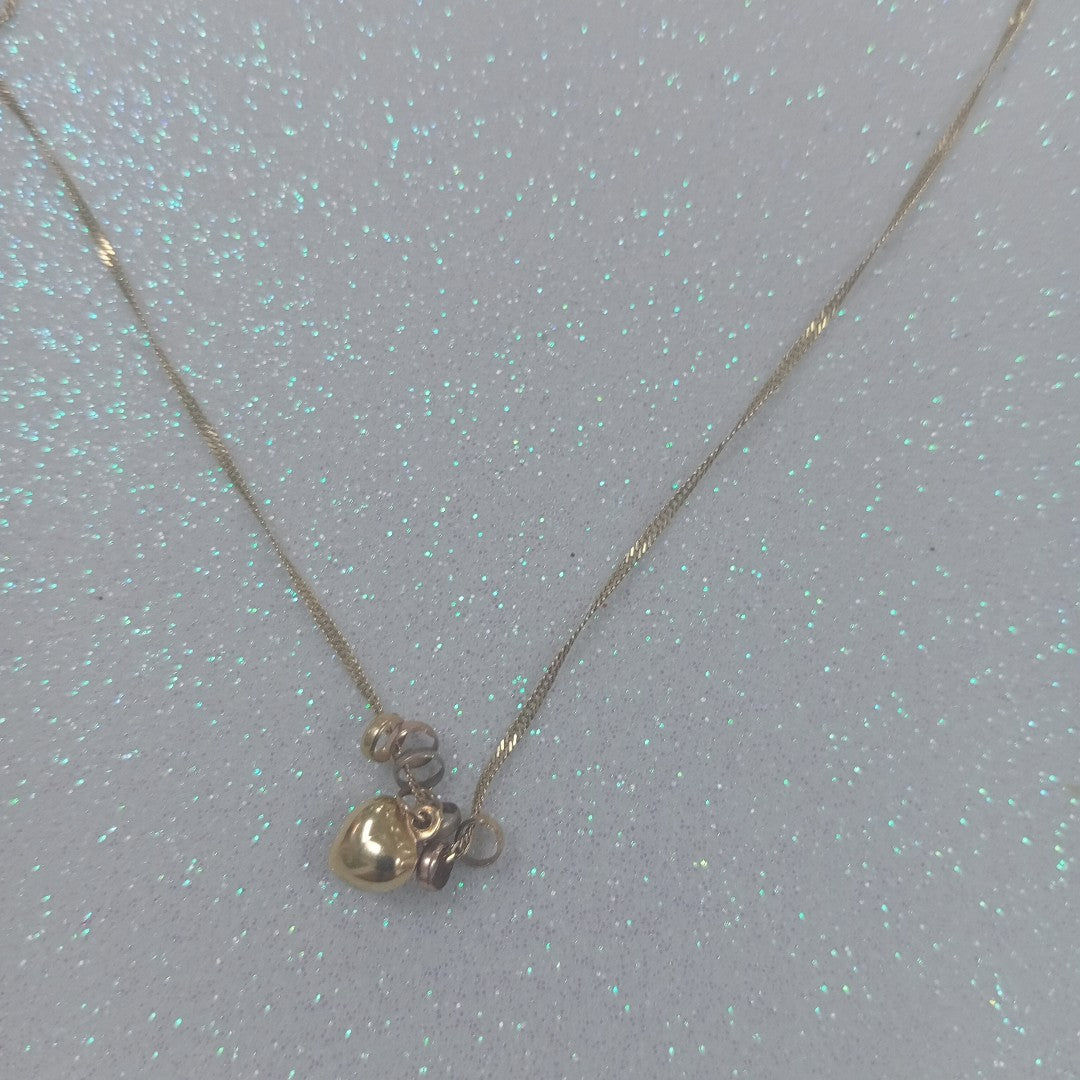 GARGANTILLA. ORO, ORO COMBINADO. 10 K 1.3 GRMS (SEMINUEVO)