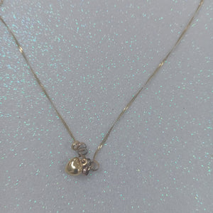 GARGANTILLA. ORO, ORO COMBINADO. 10 K 1.3 GRMS (SEMINUEVO)