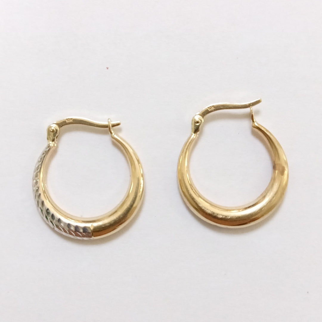 ARRACADAS PAR ORO,RODIADO 10 K 1,30 GRMS (SEMINUEVO)