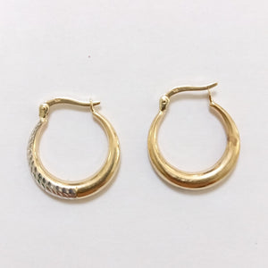 ARRACADAS PAR ORO,RODIADO 10 K 1,30 GRMS (SEMINUEVO)