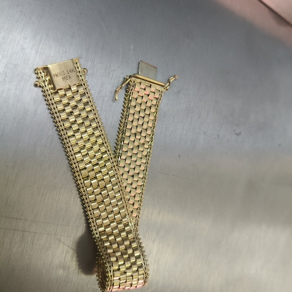 PULSERA. ORO. 14 K 24.7 GRMS (SEMINUEVO)