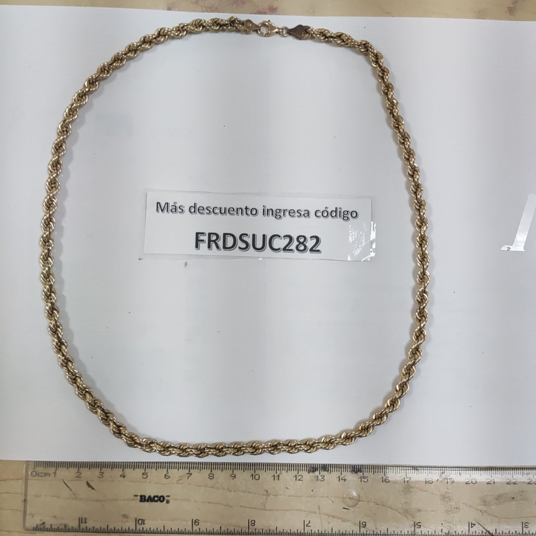 CADENA. ORO. 8 K 17.6 GRMS (SEMINUEVO)