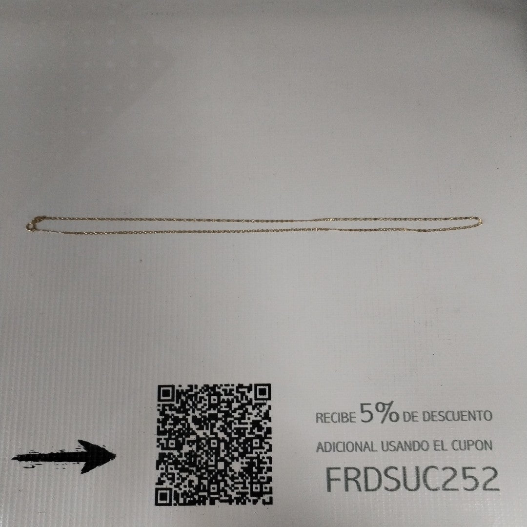 CADENA. ORO. 10 K 1.9 GRMS (SEMINUEVO)