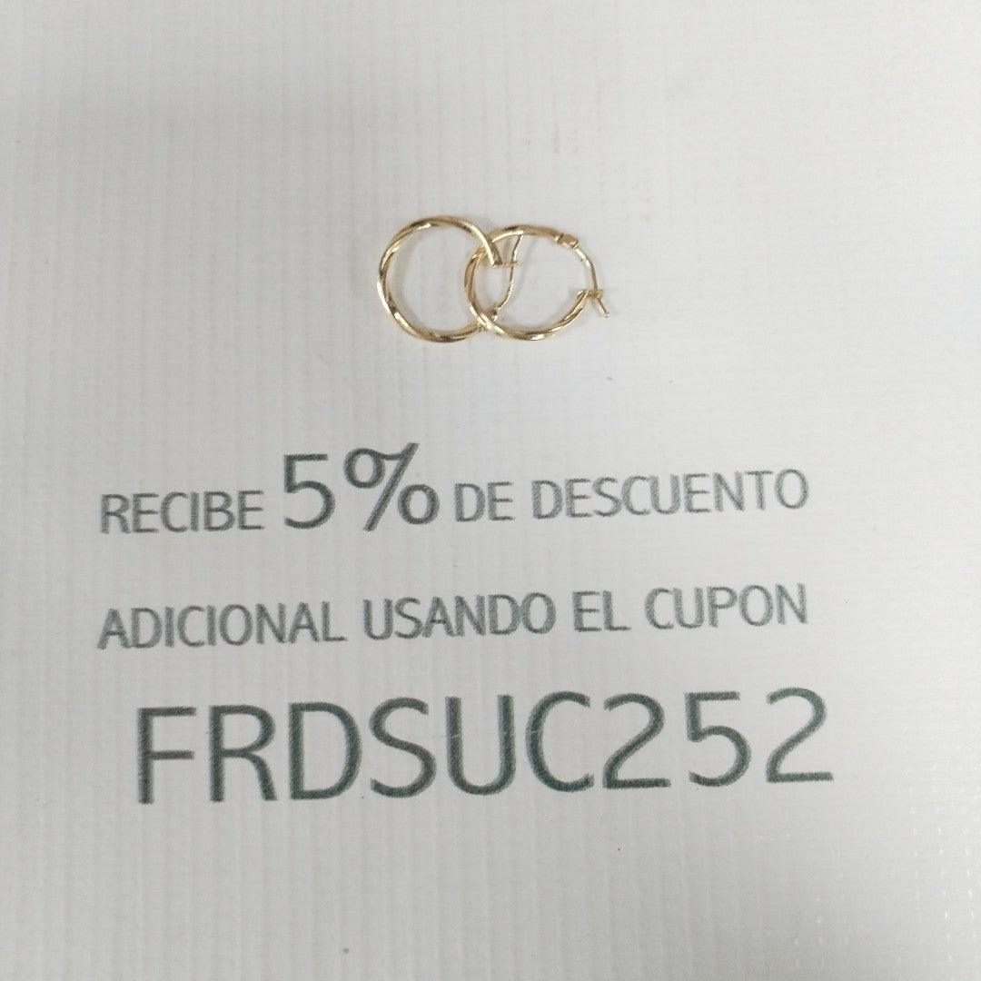 ARRACADAS PAR. ORO. 14 K 0.7 GRMS (SEMINUEVO)