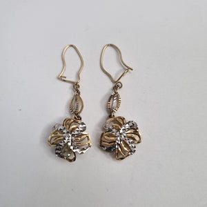 ARETES PAR. ORO, RODIADO 14 K 3.4 GRMS (SEMINUEVO)