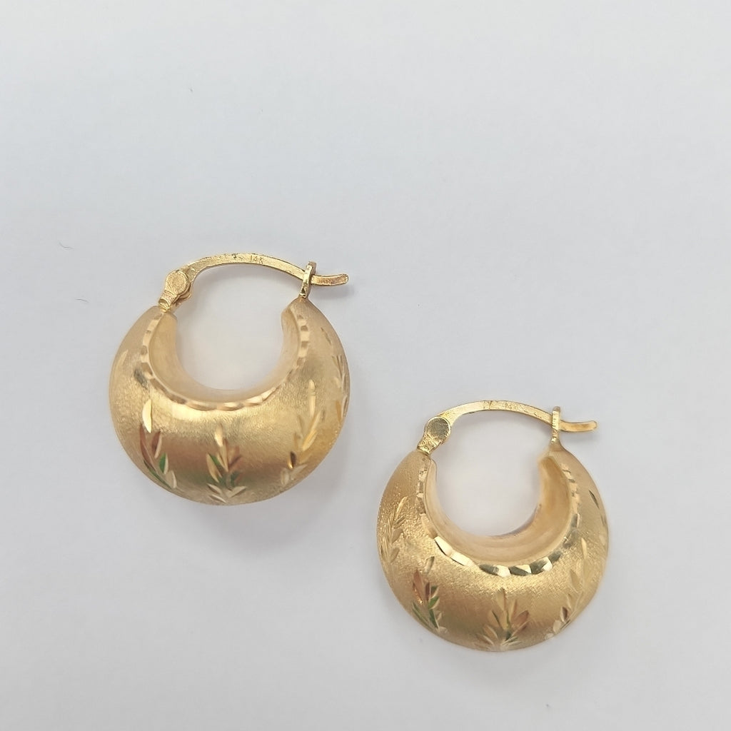 ARETES PAR. ORO. 14 K 3 GRMS (SEMINUEVO)